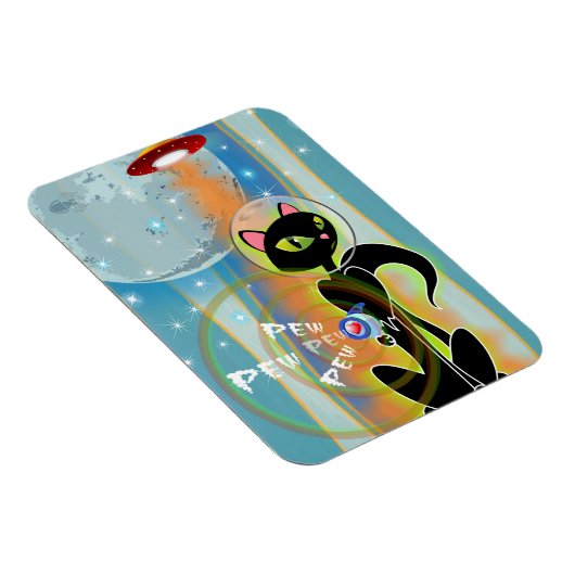 KIJK UIT! KITTEN GOTTA RAYGUN VAN TRISTAN BERLUND MAGNEET (Rechterzijde)