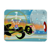 KIJK UIT! KITTEN GOTTA RAYGUN VAN TRISTAN BERLUND MAGNEET (Horizontaal)