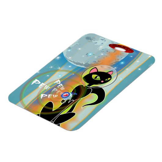 KIJK UIT! KITTEN GOTTA RAYGUN VAN TRISTAN BERLUND MAGNEET (Linkerzijde)