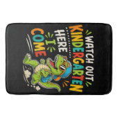 Kijk uit kleuterschool hier kom ik Dino Badmat (Voorkant)