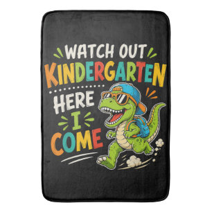 Kijk uit kleuterschool hier kom ik Dino Badmat