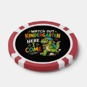Kijk uit kleuterschool hier kom ik Dino Poker Chips (Enkel)