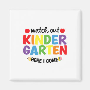 Kijk uit kleuterschool hier kom ik vriendelijker t magneet