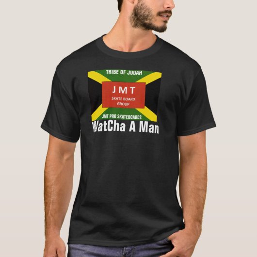 Kijk uit man JMT Basic Donkere T-Shirt (Voorkant)