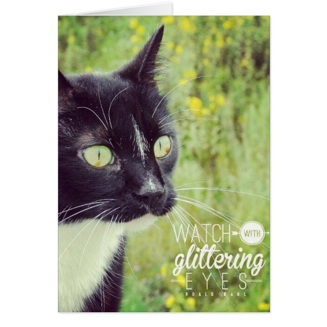 Kijk uit met Glittering Eyes Cat (Voorkant)