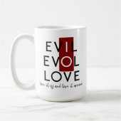 Kijk uit met het kwaad, doe de rode schakelaar uit koffiemok (Links)