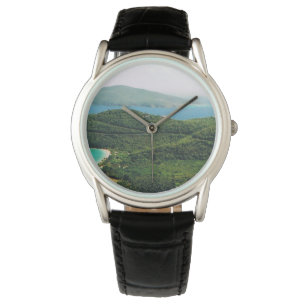 Kijk uit met Island Scene Horloge
