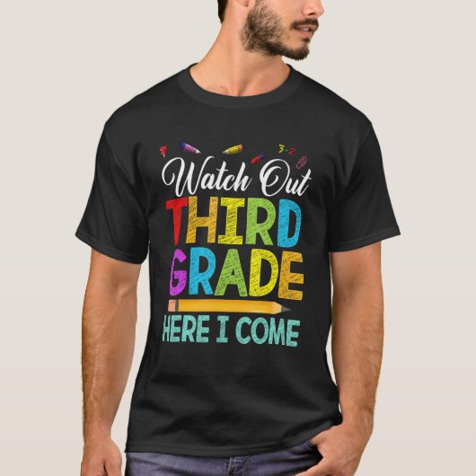Kijk uit naar de 3de-graad-bemanning naar de eerst t-shirt (Voorkant)