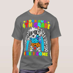 Kijk uit naar de 4de klas terug naar de schooldabb t-shirt