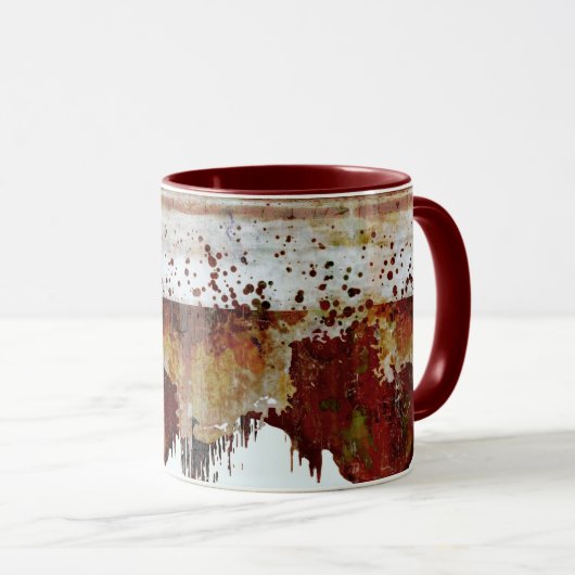 Kijk uit naar de aardewerk van de verf-druppel mok (Voorkant rechts)