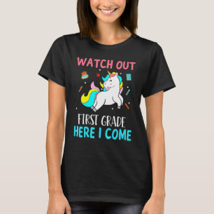 Kijk uit naar de eerste graad hier. Ik kom Unicorn T-shirt