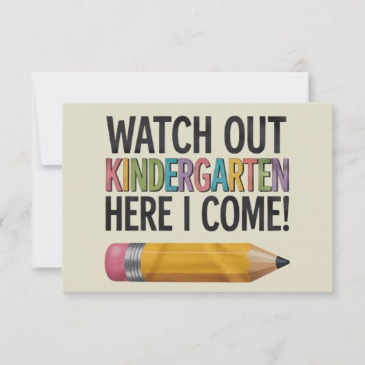 Kijk uit naar de Kindertuin hier. Ik kom terug naa Bedankkaart (Voorkant)