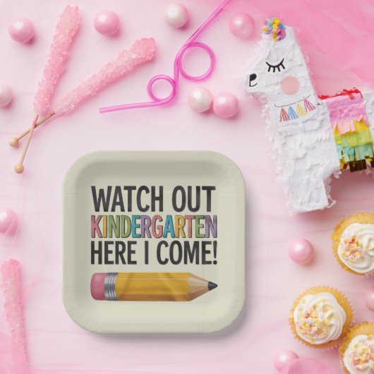 Kijk uit naar de Kindertuin hier. Ik kom terug naa Papieren Bordje (Feest)