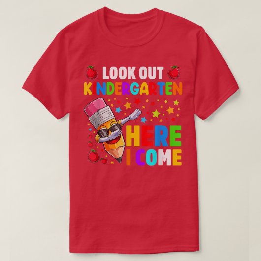 Kijk uit naar de kindertuin hier. Ik kom terug naa T-shirt (Design voorkant)