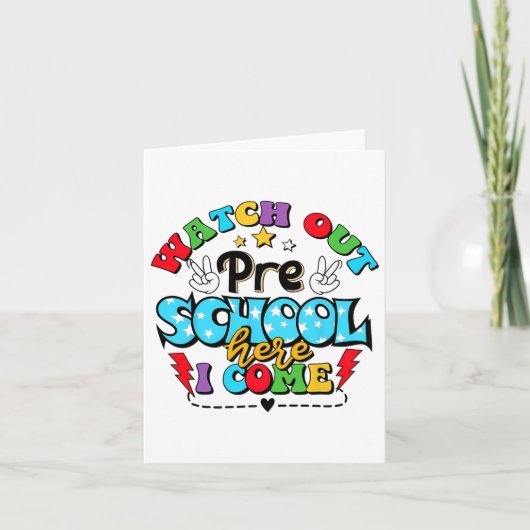Kijk uit naar de middelbare school hier. Ik kom gr Kaart (Voorkant)
