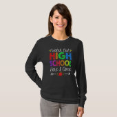 Kijk uit naar de middelbare school hier, ik kom te t-shirt (Voorkant volledig)