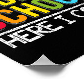 Kijk uit naar de middelbare school hier. poster (Hoek)