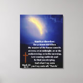 KIJK UIT NAAR DE TERUGKEER VAN JEZUS CANVAS AFDRUK (Voorkant)