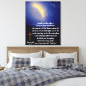 KIJK UIT NAAR DE TERUGKEER VAN JEZUS CANVAS AFDRUK (Insitu (Slaapkamer))