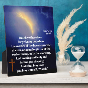 KIJK UIT NAAR DE TERUGKEER VAN JEZUS FOTOPLAAT