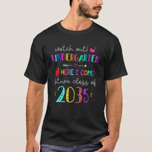 Kijk uit naar de toekomstige klas van 2035 voor ki t-shirt