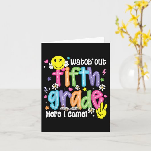 Kijk uit naar de vijfde klas hier... kom ik uit de kaart (Gele Bloem)