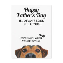Kijk uit naar je grappige vaderdag Briefkaart van 