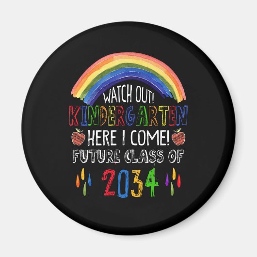 Kijk uit naar Kindergarten Ik kom uit de toekomsti Magneet (Voorkant)