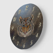 Kijk uit naar leder van het tijgerhoofd grote klok (Hoek)
