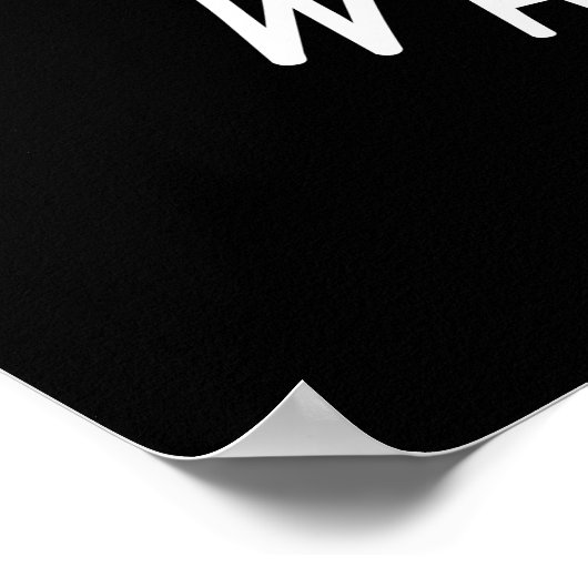 Kijk uit op Funny Light Pun Dark BG Poster (Hoek)