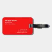 Kijk uit op YouTube (Modern) Bagagelabel (Achterkant horizontaal)