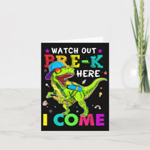 Kijk uit Pre K Here I Come Dinosaurs Byck naar sch Kaart