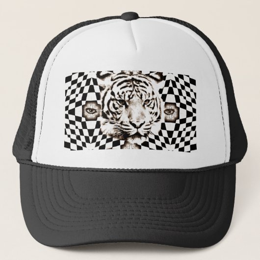 Kijk uit!_ trucker pet (Voorkant)