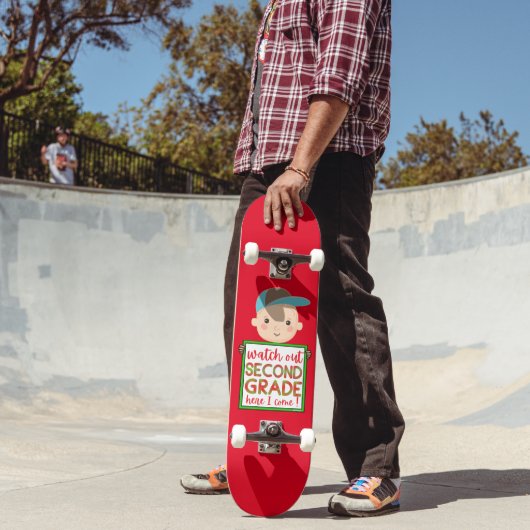 KIJK UIT TWEEDE GRADE HIER, IK KOM grappig. Persoonlijk Skateboard (Buiten 2)