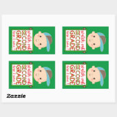 KIJK UIT TWEEDE GRADE HIER, IK KOM grappig. Rechthoekige Sticker (Vel)