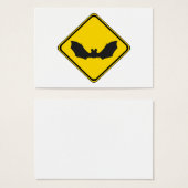 Kijk uit: vleermuizen! visitekaartjes (Voorkant /achterkant)