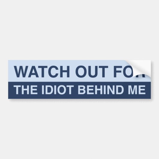 Kijk uit voor de dioot achter mij bumpersticker (Voorkant)