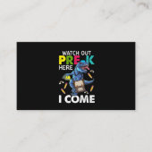Kijk uit voor ik kom. visitekaartje (Voorkant)