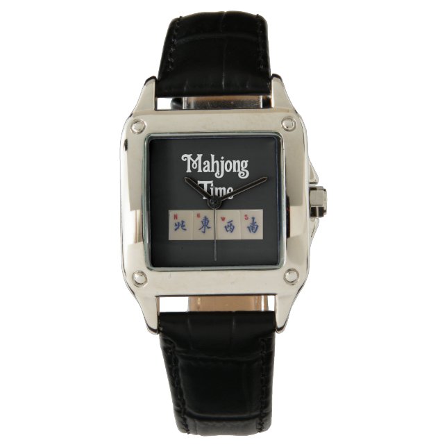 Kijk uit voor Mahjong speler. Horloge (Voorkant)