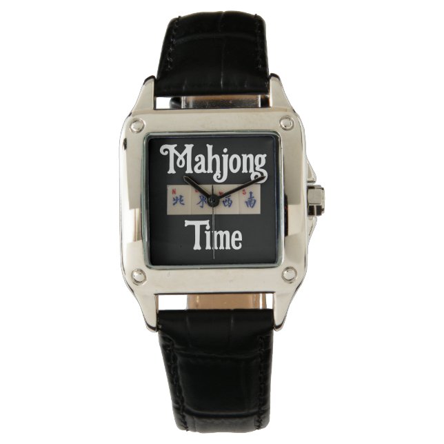 Kijk uit voor Mahjong speler. Horloge (Voorkant)