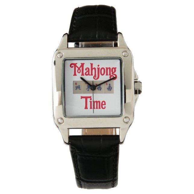 Kijk uit voor Mahjong speler. Horloge (Voorkant)