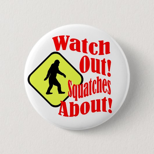 Kijk uit! Vooruit. Ronde Button 5,7 Cm (Voorkant)