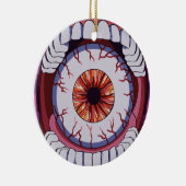 Kijk uit wat je zegt keramisch ornament (Rechts)