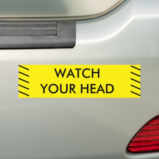 KIJK UW HOOFD BUMPERSTICKER (Op auto)