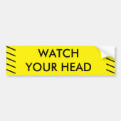 KIJK UW HOOFD BUMPERSTICKER (Voorkant)