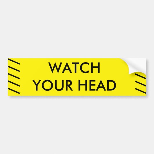 KIJK UW HOOFD BUMPERSTICKER (Voorkant)