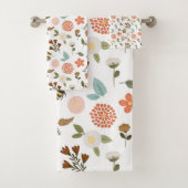 Kijk van borduurwerk Bijen en bloemen Bad Handdoek (Insitu)