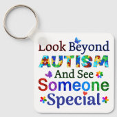 Kijk verder dan AUTISME Sleutelhanger (Voorkant)