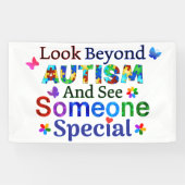 Kijk verder dan AUTISME Spandoek (Horizontaal)
