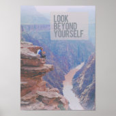 "Kijk verder dan jezelf" Grand Canyon Medium Poste Poster (Voorkant)